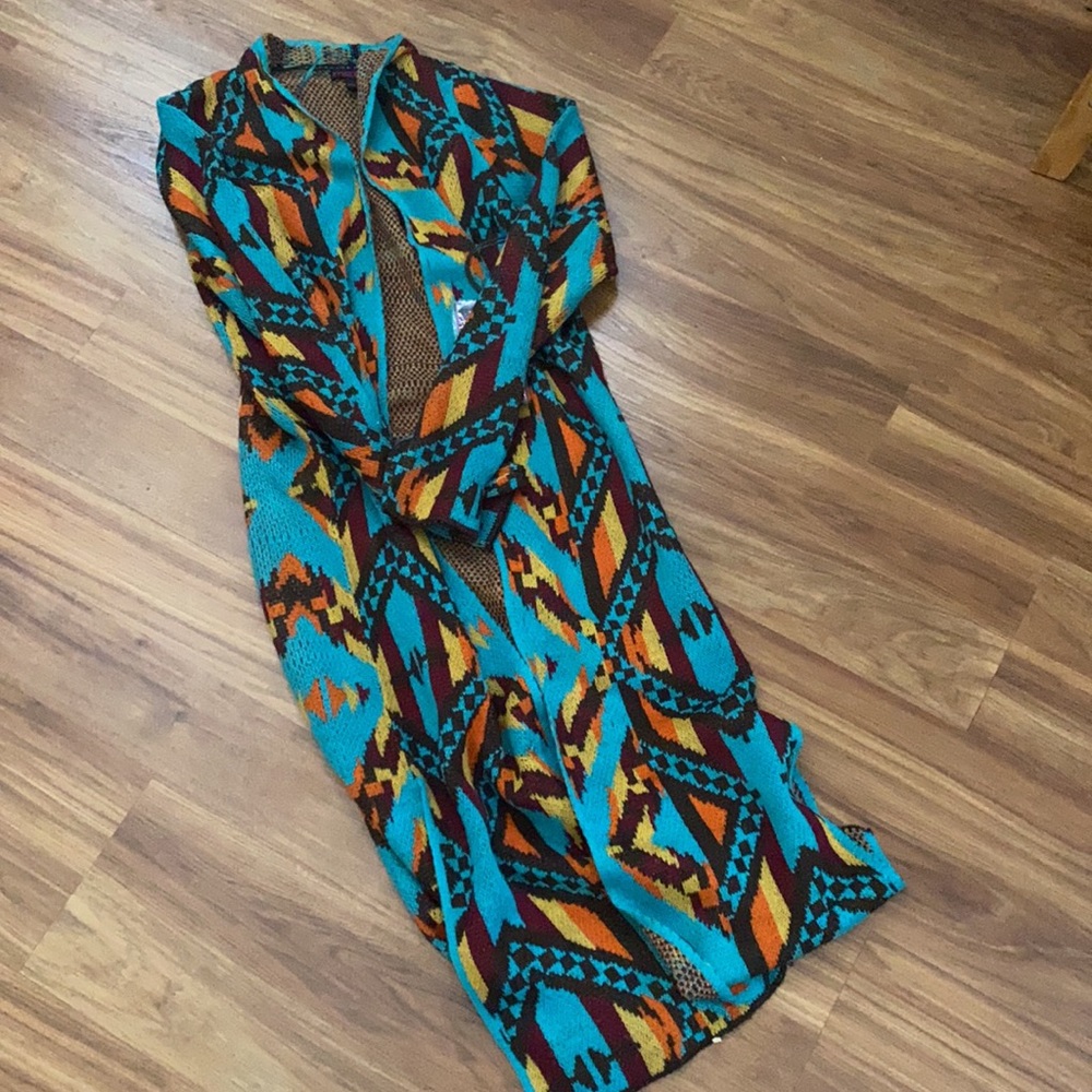 Western Duster Cardigan NWT